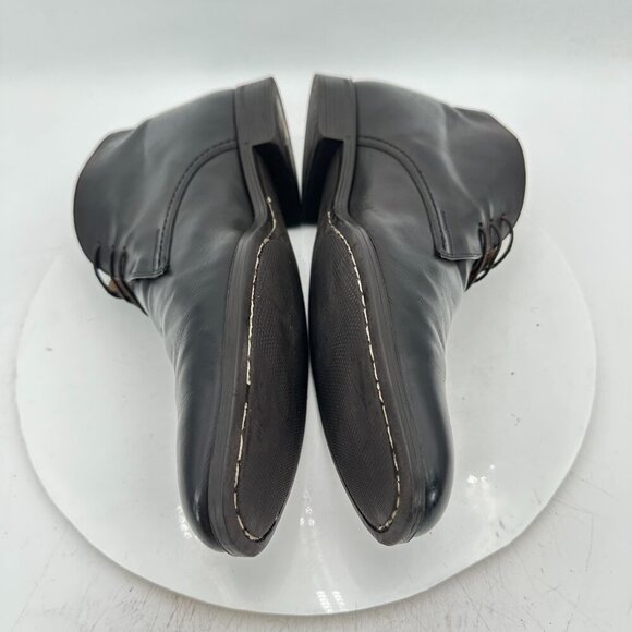 Bally Men Size 9D Black Leather Plain Toe Lace Up Chukka Ankle Boot - Picture 7 of 12
